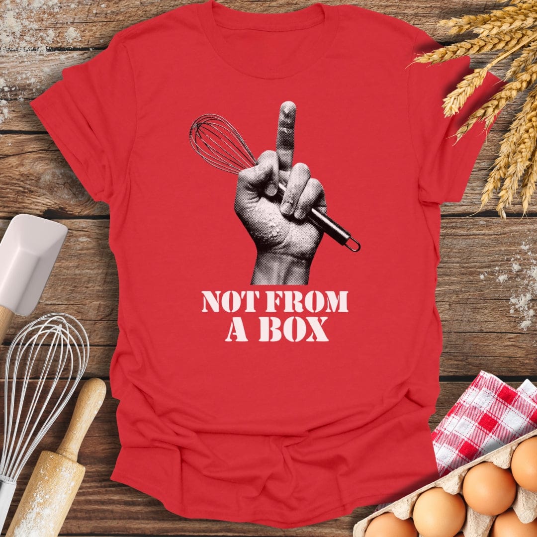 Not From A Box T-Shirt Red / S Baking Threads