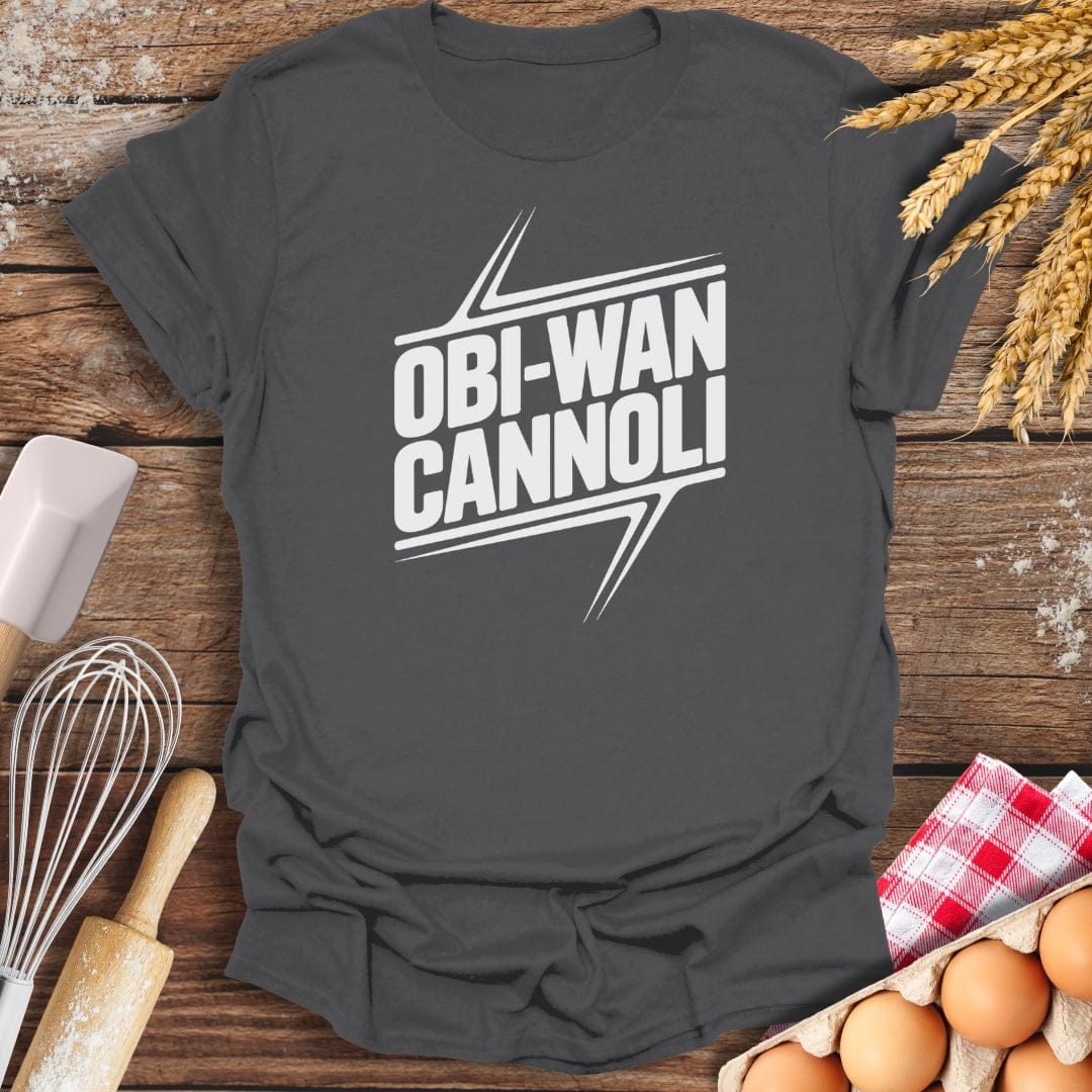 Obi-Wan Cannoli T-Shirt Charcoal / S Baking Threads
