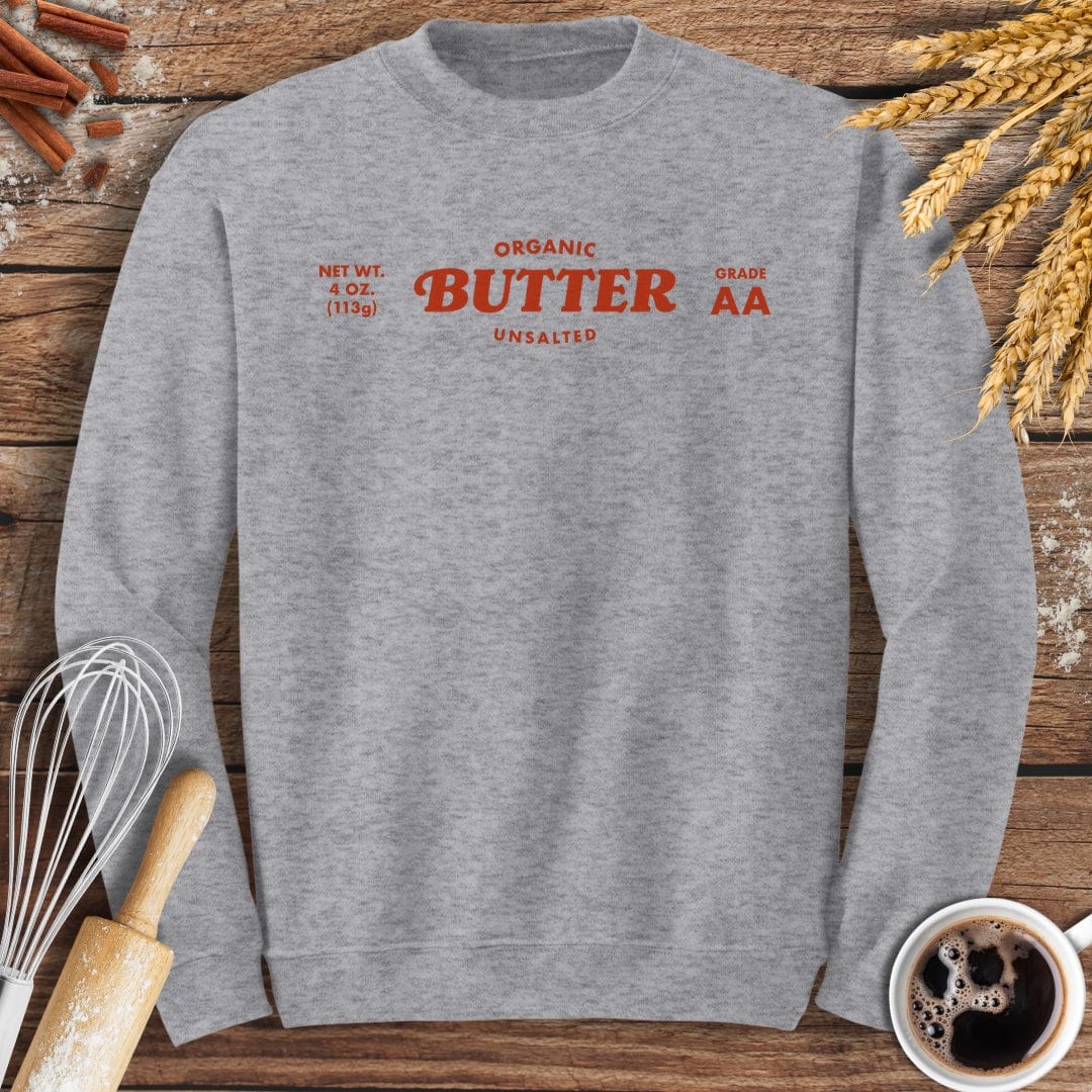 Organic Unsalted Butter Sweatshirt Baking Threads