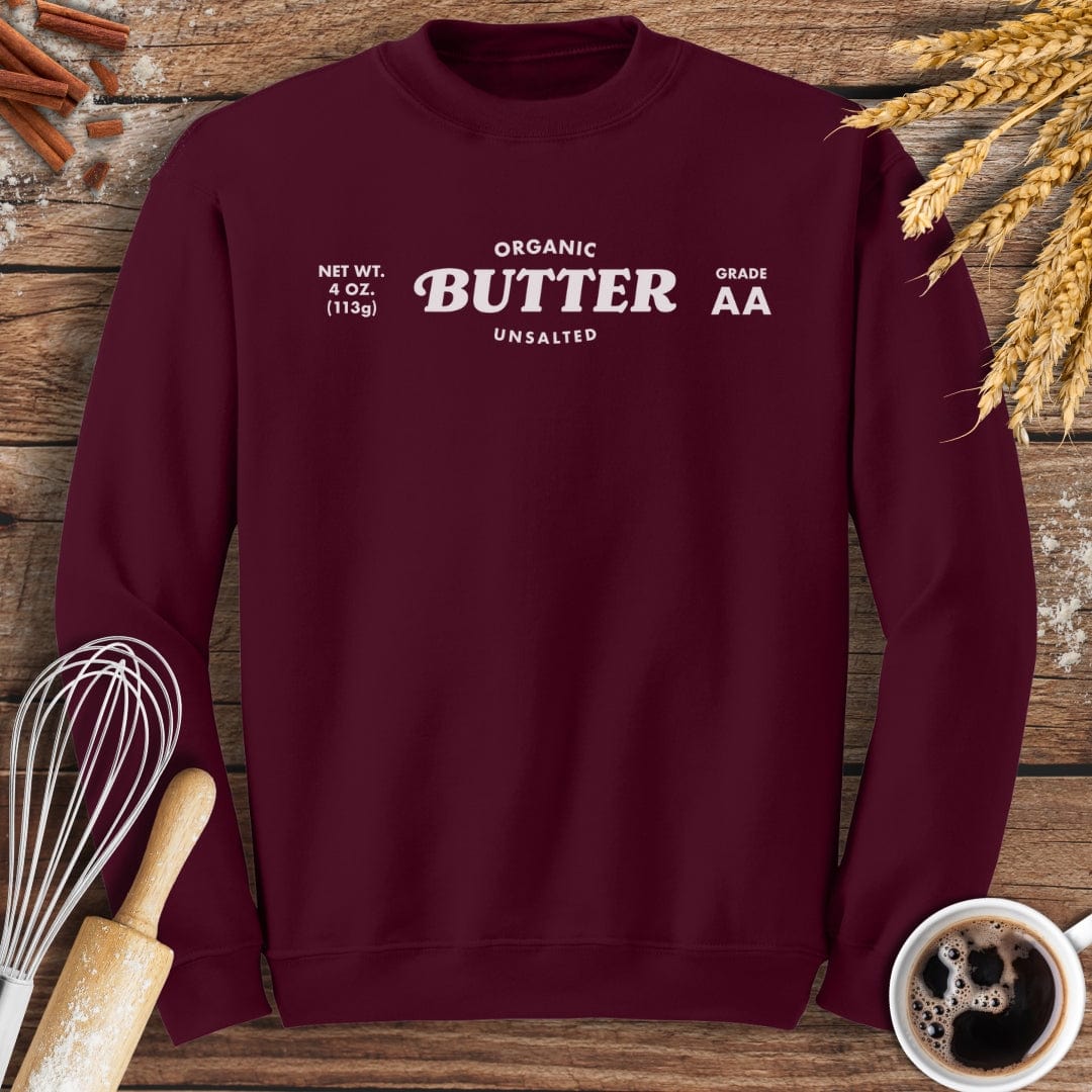 Organic Unsalted Butter Sweatshirt Baking Threads