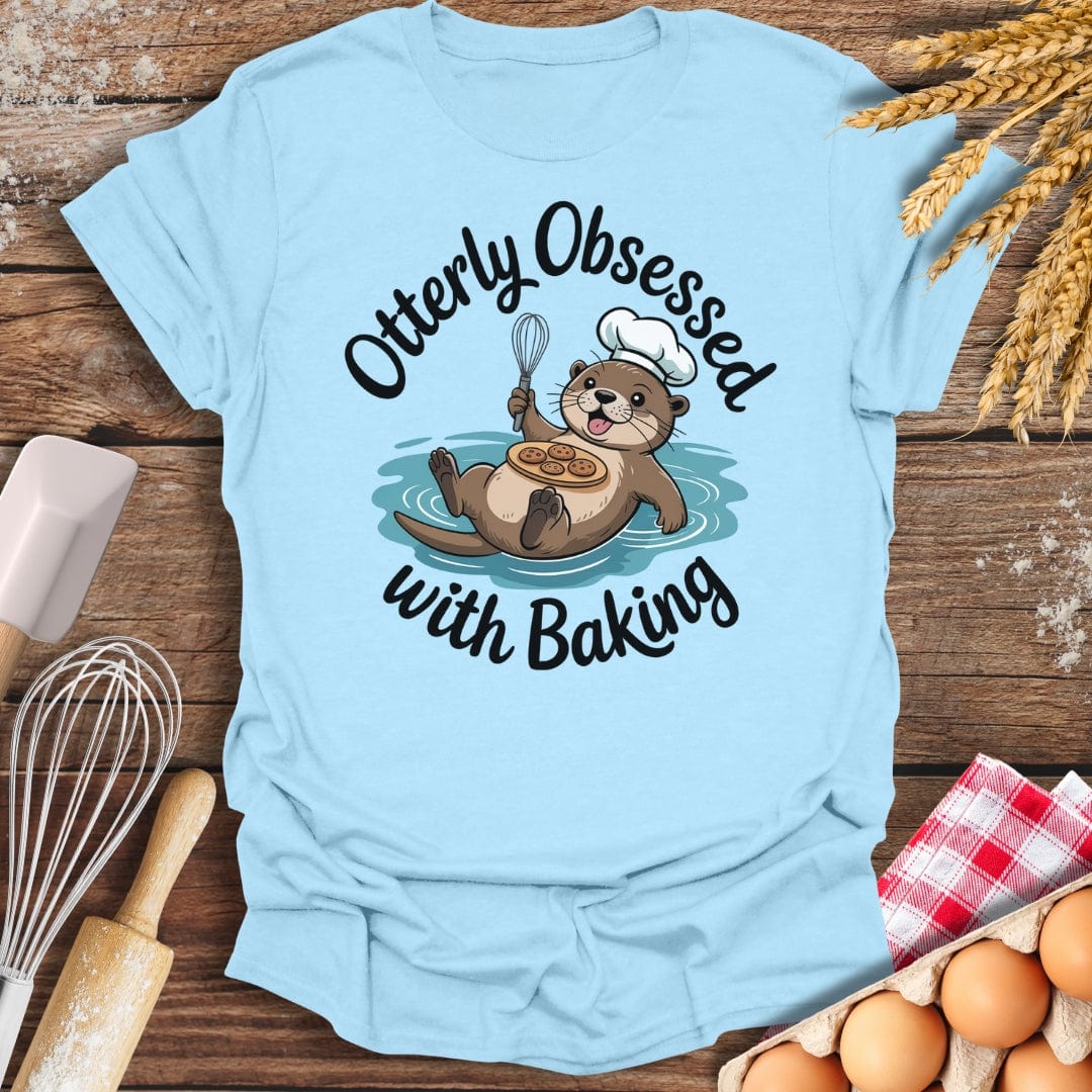 Otterly Obsessed T-Shirt Light Blue / S Baking Threads