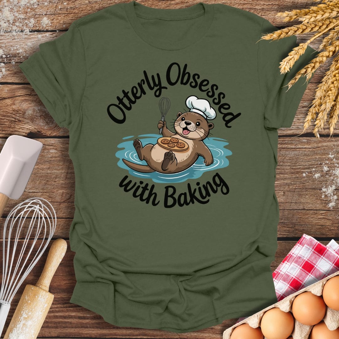 Otterly Obsessed T-Shirt Military Green / S Baking Threads