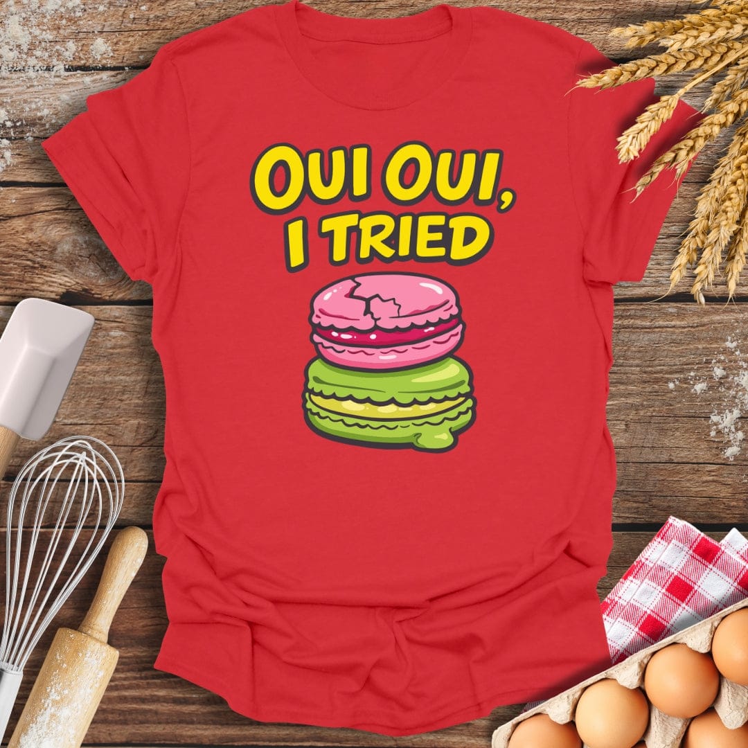 Oui Oui, I Tried T-Shirt Red / S Baking Threads
