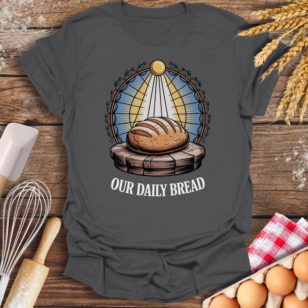 Our Daily Bread T-Shirt Charcoal / S Baking Threads