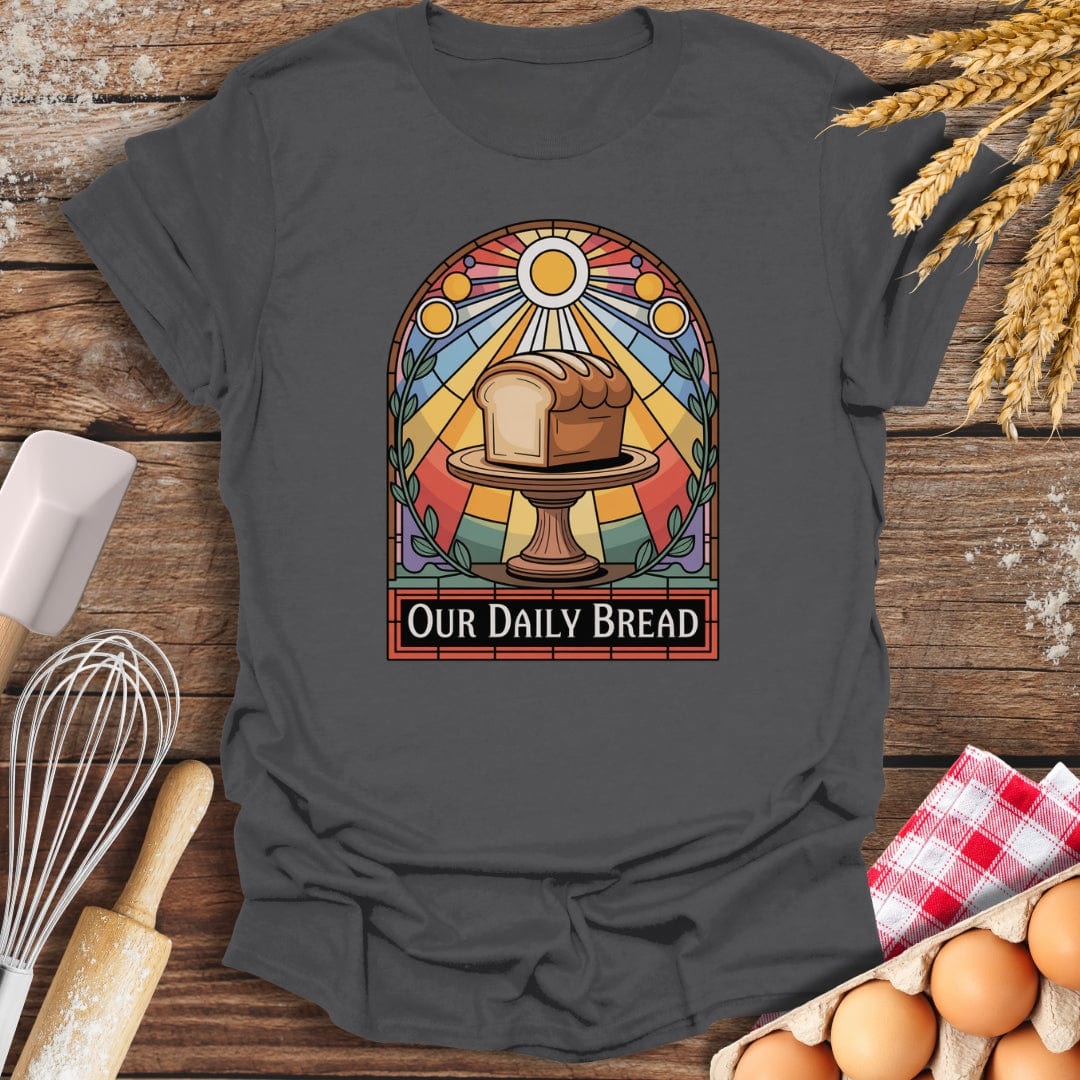 Our Daily Bread T-Shirt Charcoal / S Baking Threads