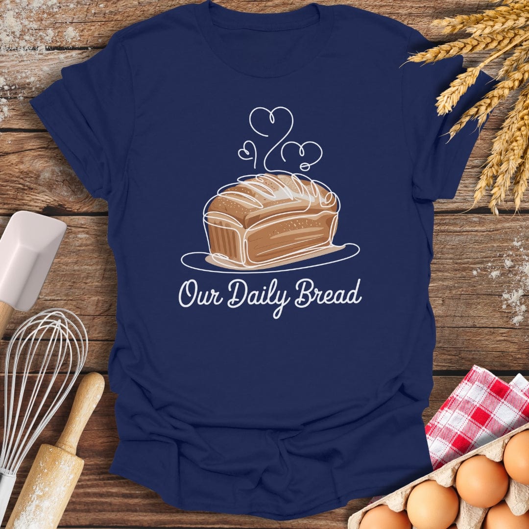Our Daily Bread T-Shirt Navy / S Baking Threads