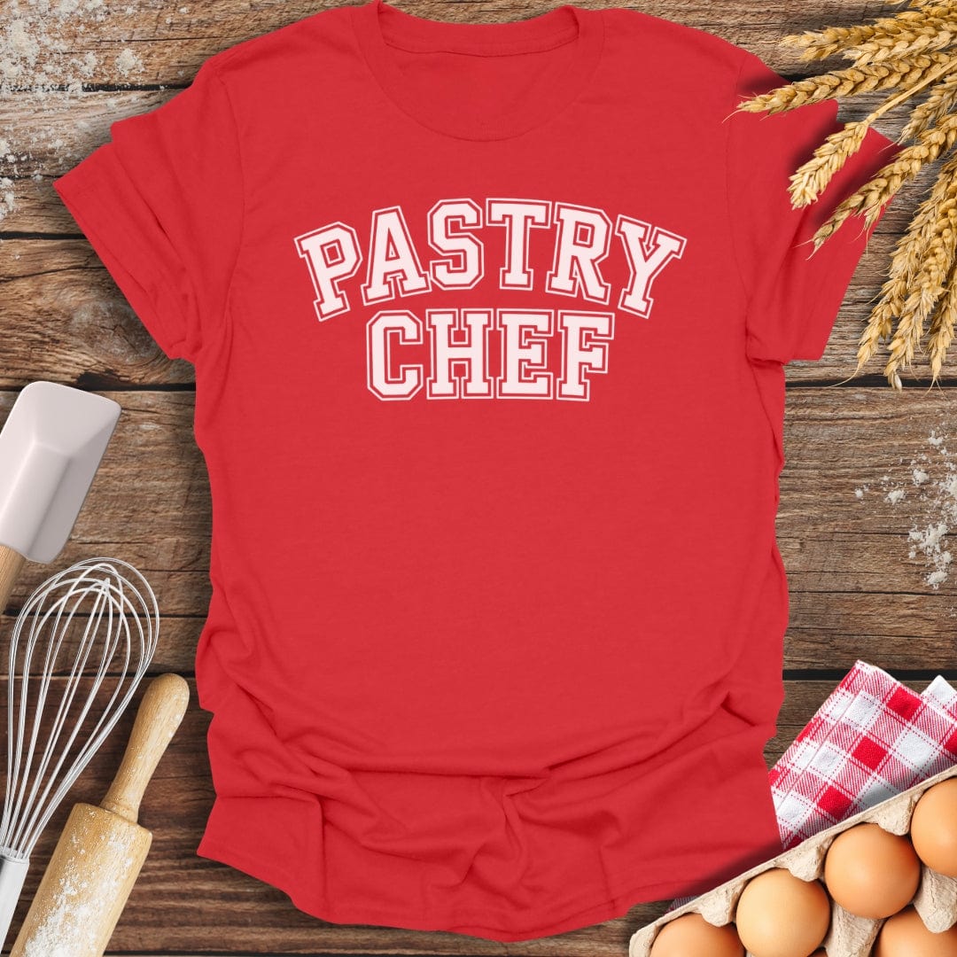 Pastry Chef T-Shirt Red / S Baking Threads