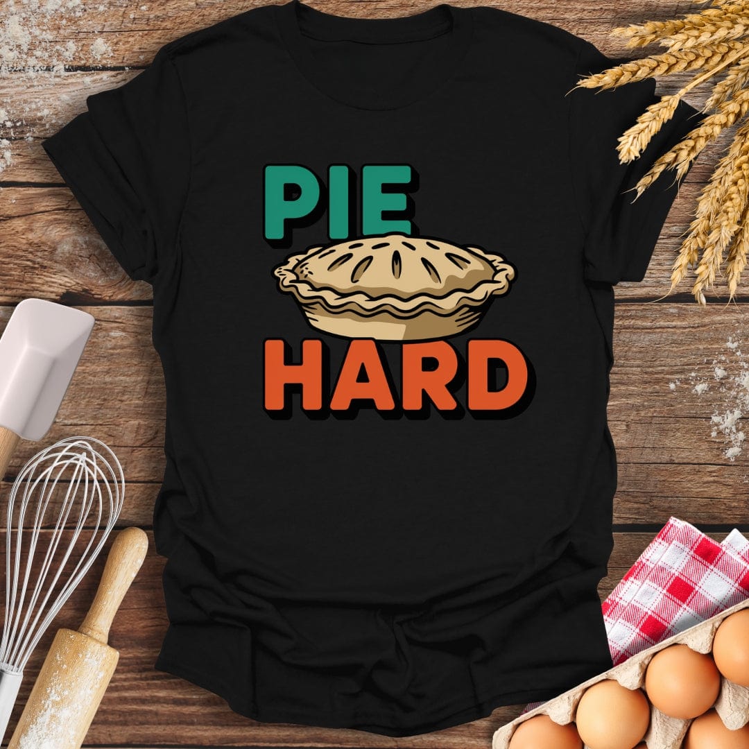 Pie Hard T-Shirt Black / S Baking Threads