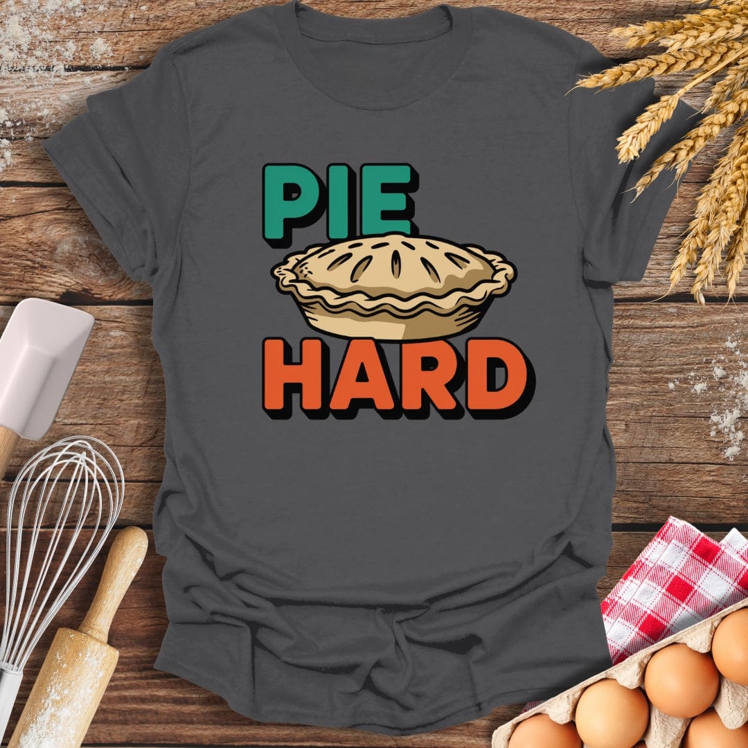 Pie Hard T-Shirt Charcoal / S Baking Threads