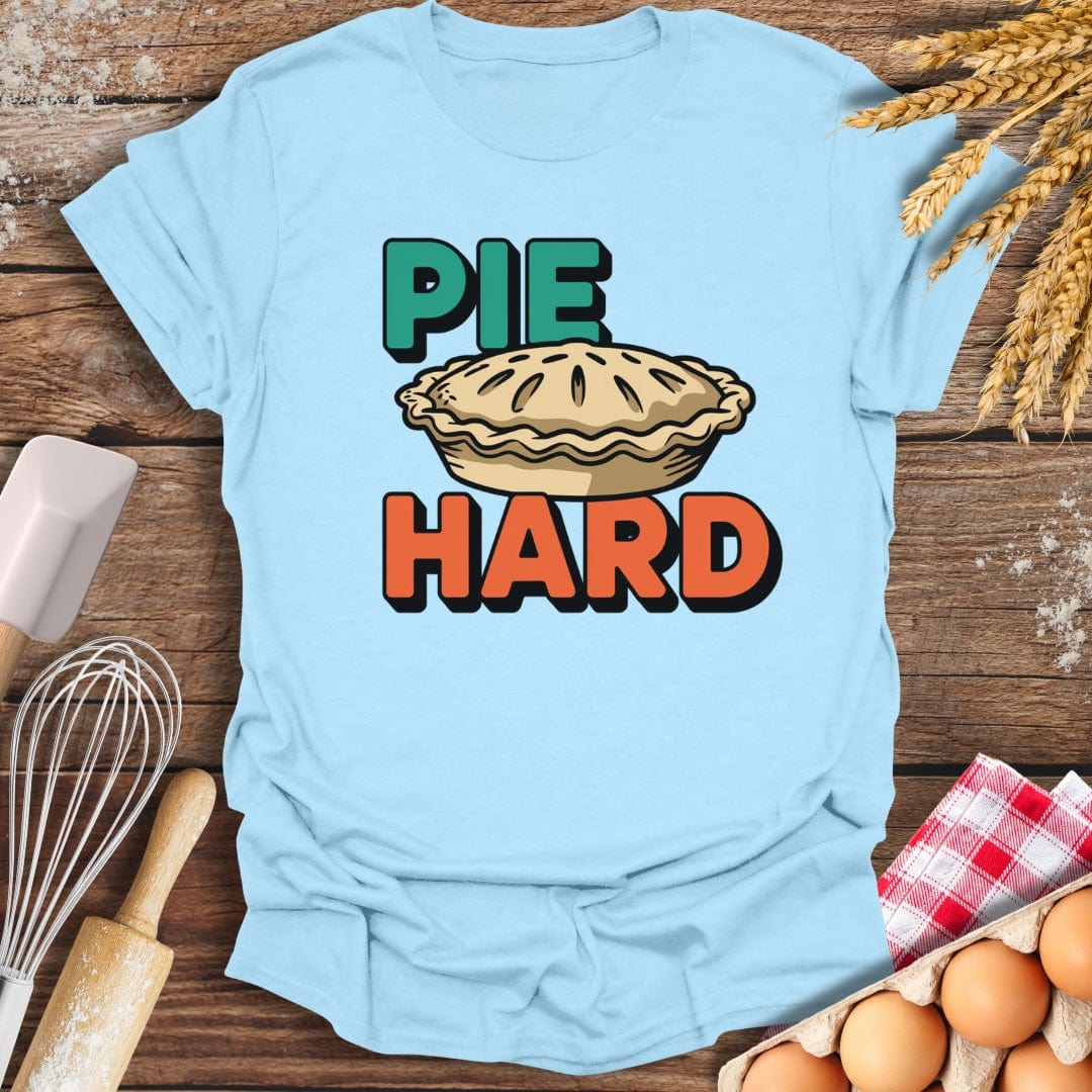 Pie Hard T-Shirt Light Blue / S Baking Threads