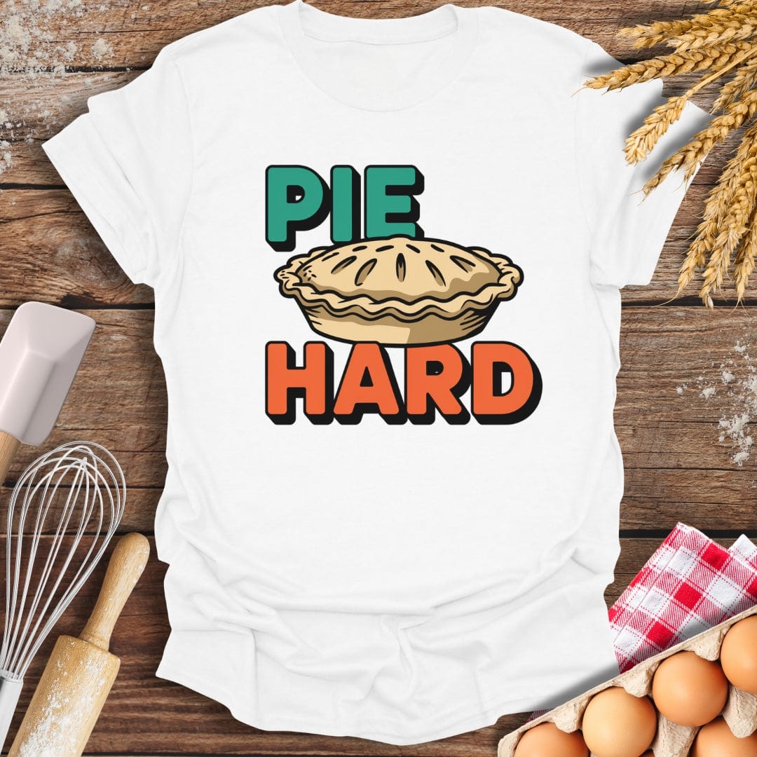 Pie Hard T-Shirt White / S Baking Threads
