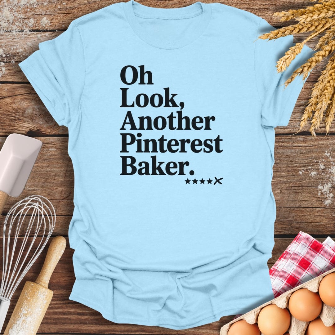 Pinterest Baker T-Shirt Light Blue / S Baking Threads