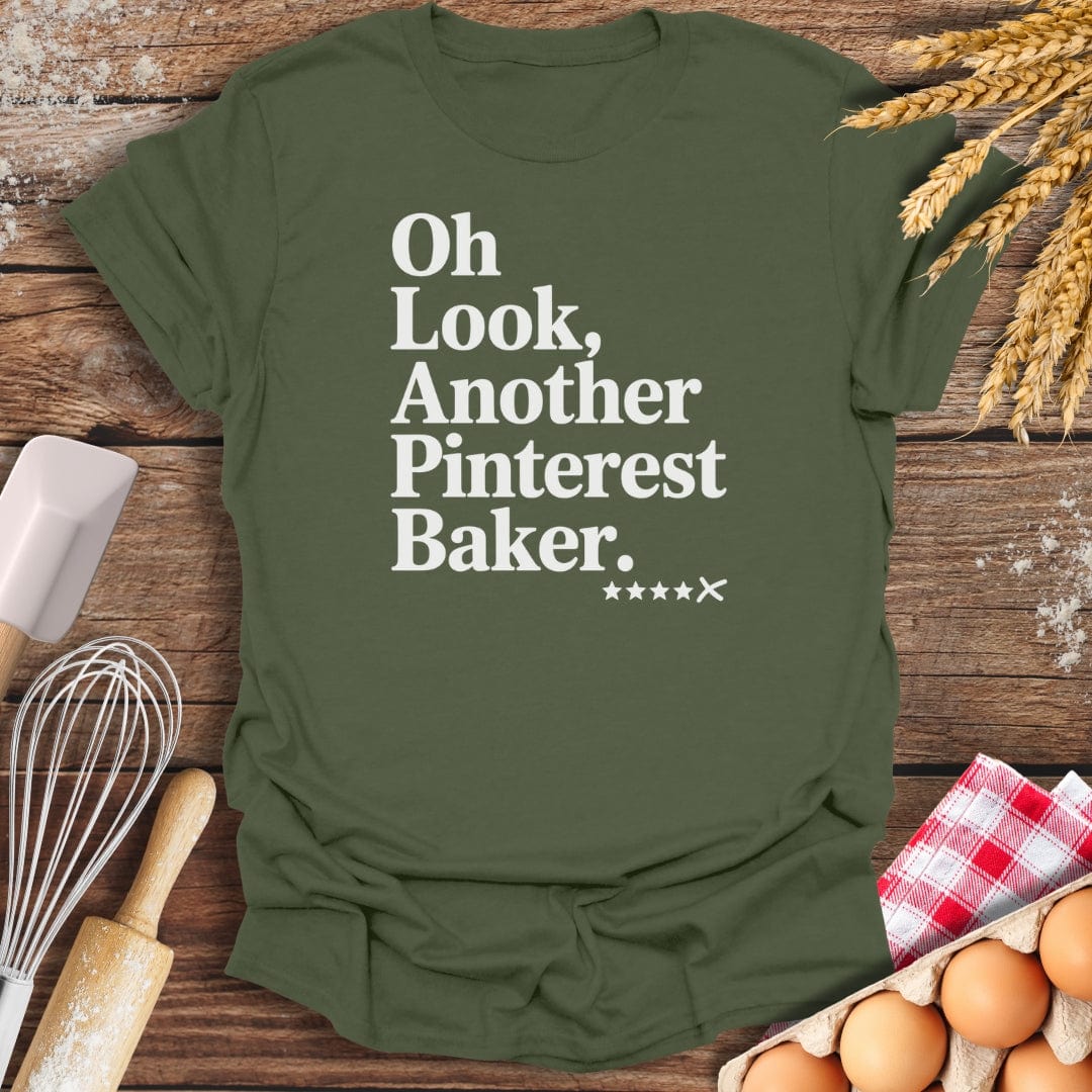 Pinterest Baker T-Shirt Military Green / S Baking Threads