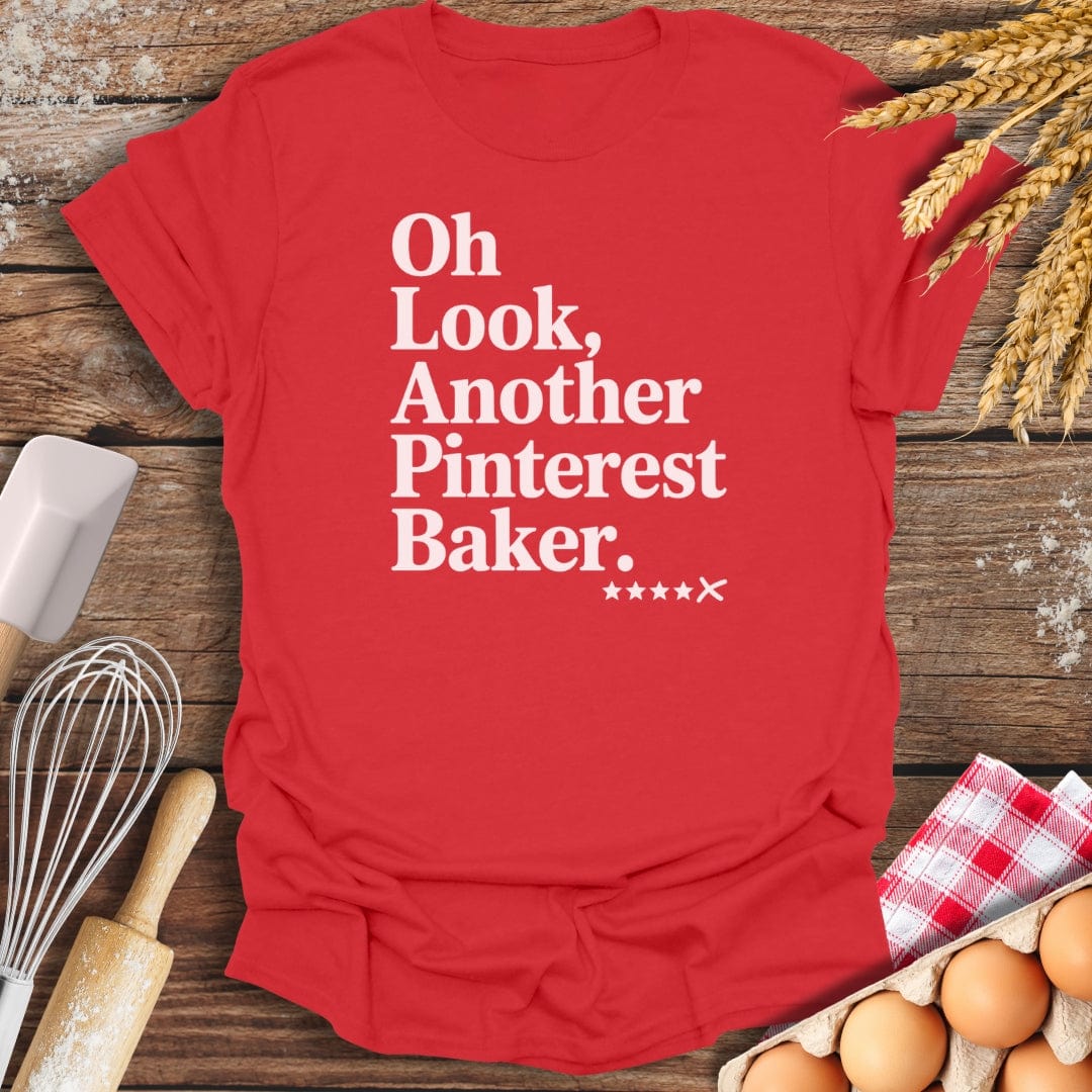 Pinterest Baker T-Shirt Red / S Baking Threads