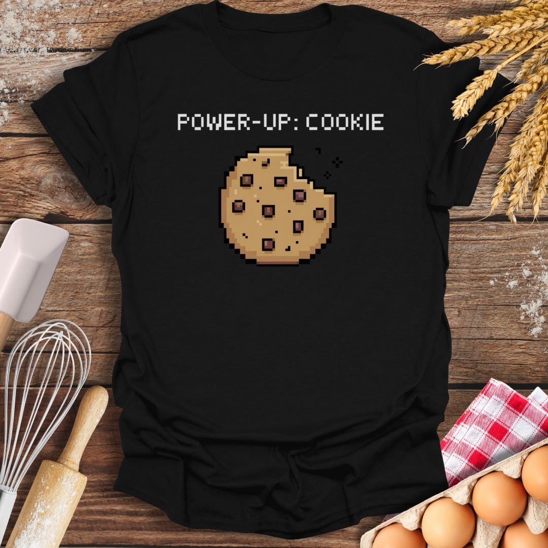 Power Up: Cookie T-Shirt Black / S Baking Threads