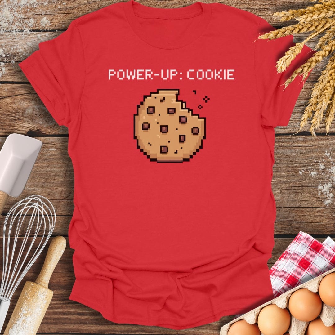 Power Up: Cookie T-Shirt Red / S Baking Threads