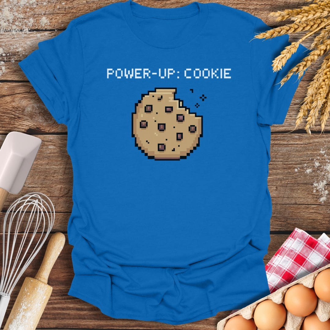 Power Up: Cookie T-Shirt Royal / S Baking Threads