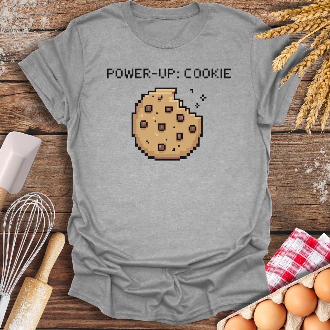 Power Up: Cookie T-Shirt Sport Grey / S Baking Threads