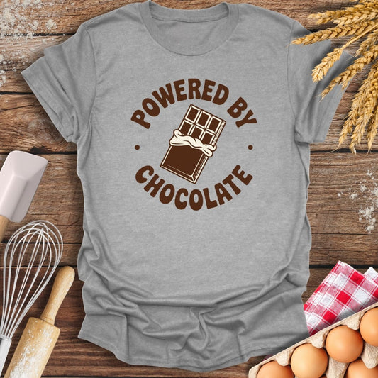 Powered By Chocolate T-Shirt Sport Grey / S Baking Threads
