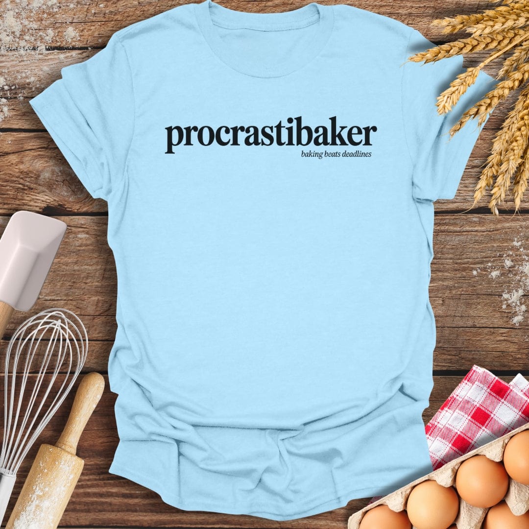 procrastibaker T-Shirt Light Blue / S Baking Threads