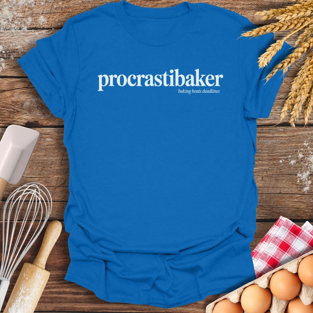 procrastibaker T-Shirt Royal / S Baking Threads