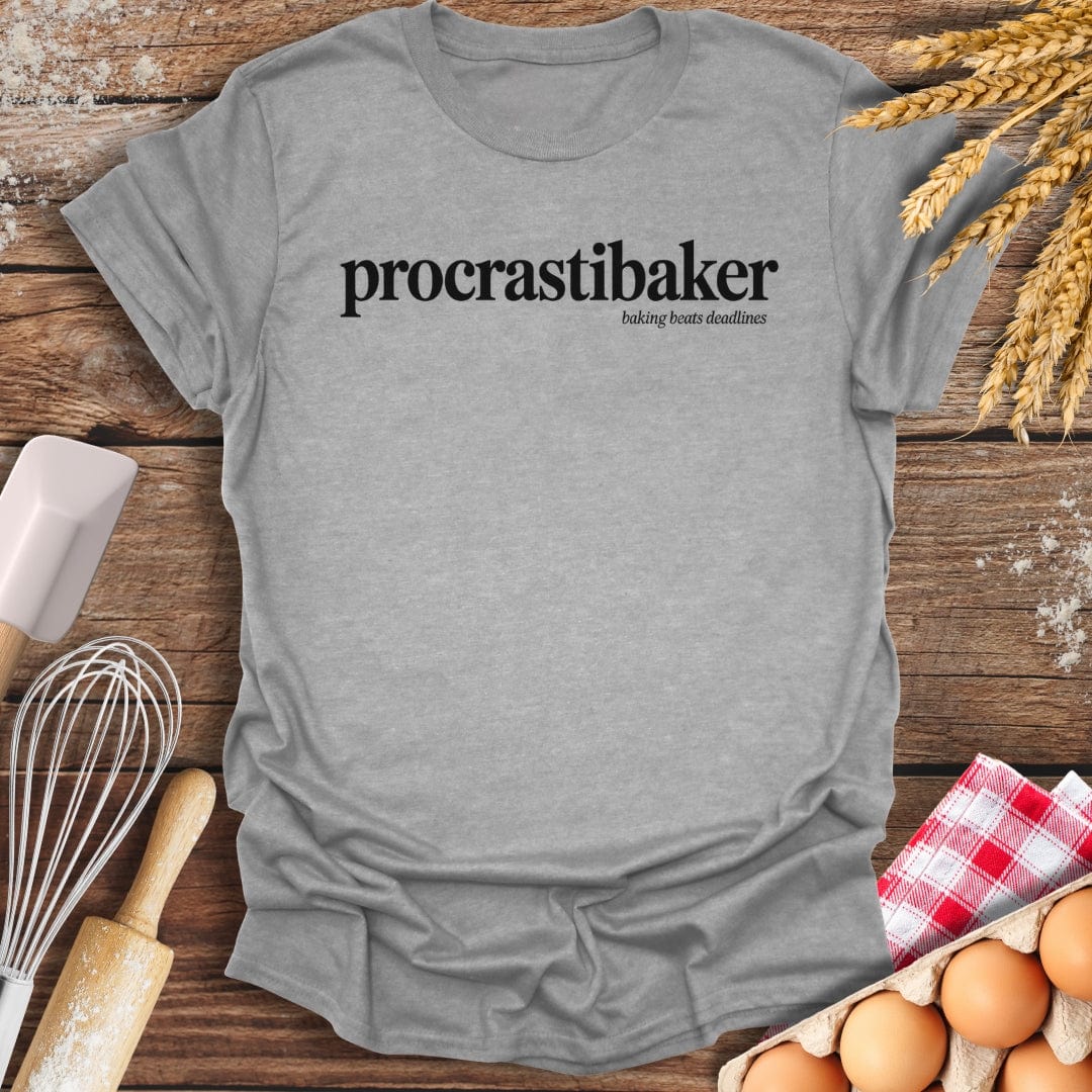 procrastibaker T-Shirt Sport Grey / S Baking Threads