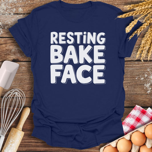 Resting Bake Face T-Shirt Navy / S Baking Threads