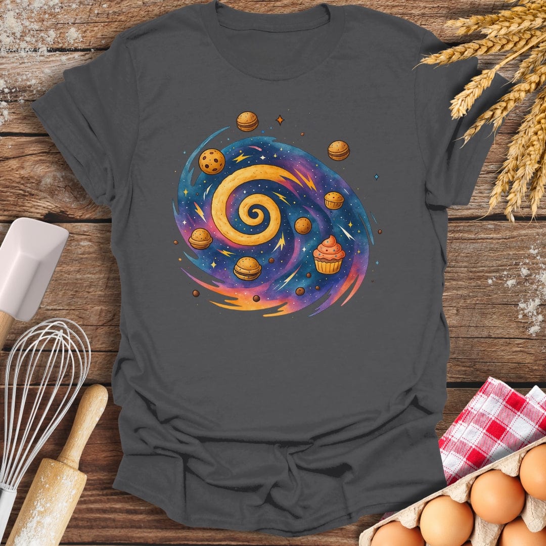 Rolling Galaxy T-Shirt Charcoal / S Baking Threads