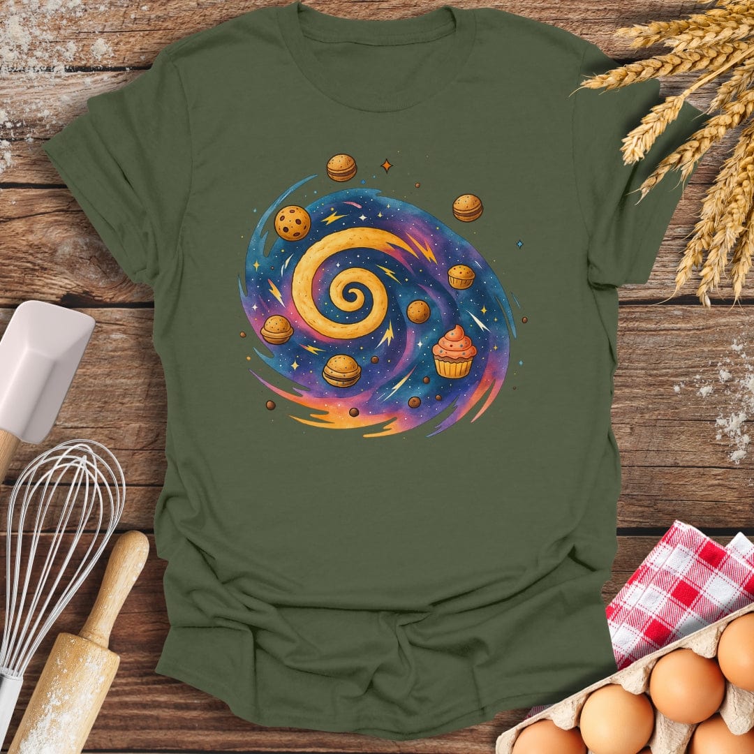 Rolling Galaxy T-Shirt Military Green / S Baking Threads