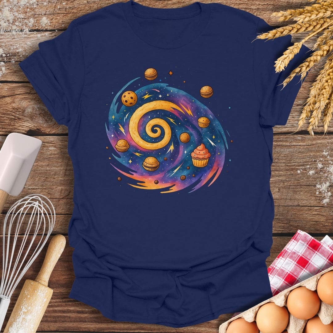 Rolling Galaxy T-Shirt Navy / S Baking Threads