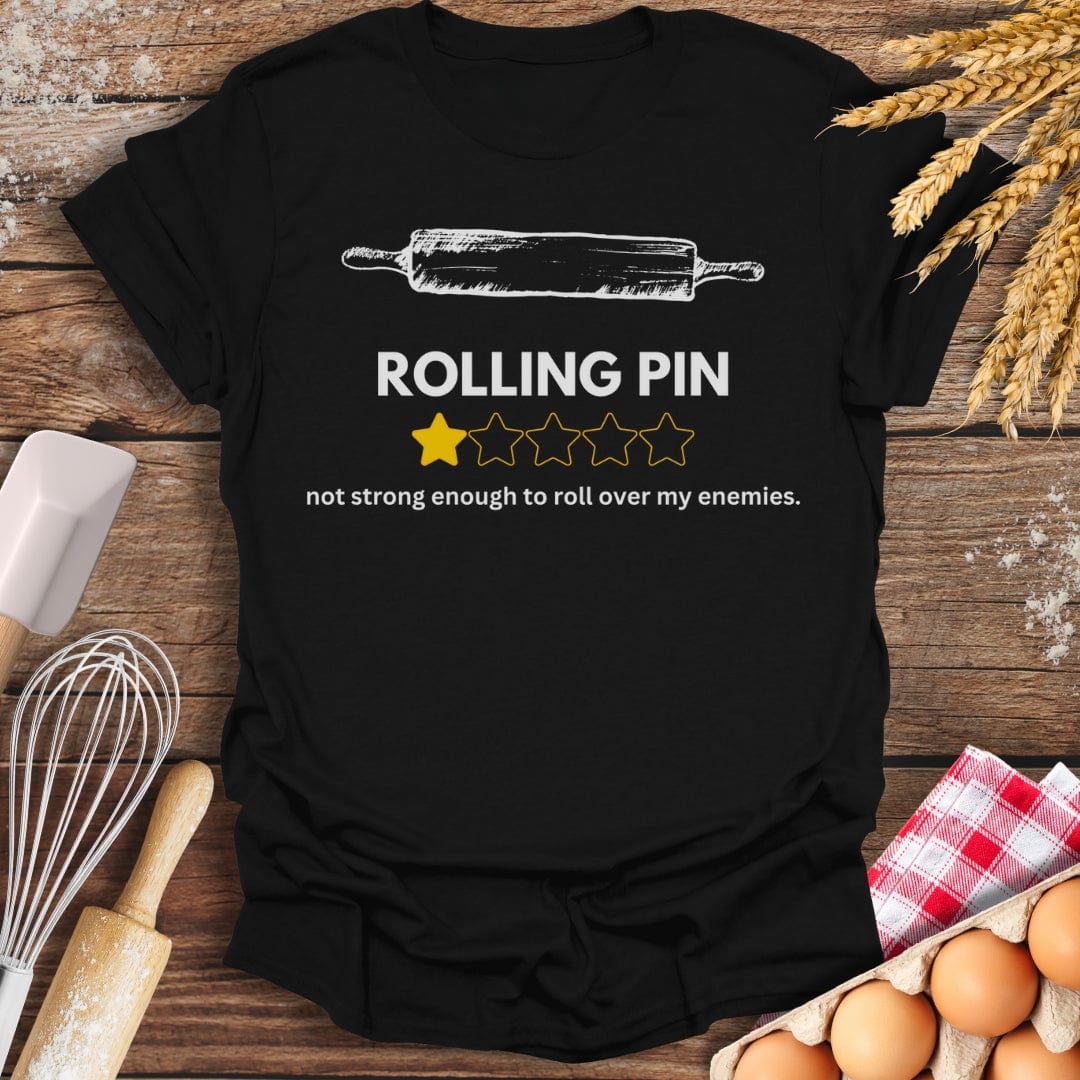 Rolling Pin: 1 Star Review T-Shirt Black / S Baking Threads
