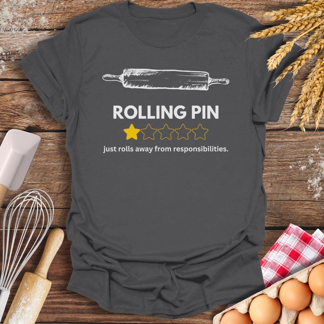 Rolling Pin: 1 Star Review T-Shirt Charcoal / S Baking Threads