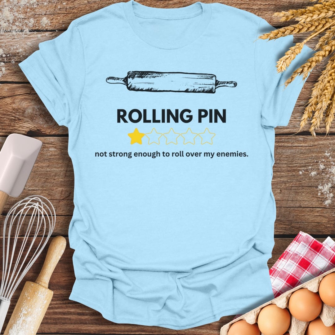 Rolling Pin: 1 Star Review T-Shirt Light Blue / S Baking Threads