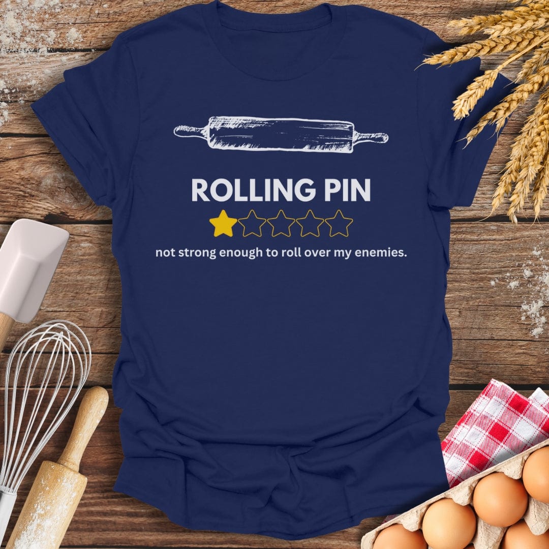 Rolling Pin: 1 Star Review T-Shirt Navy / S Baking Threads