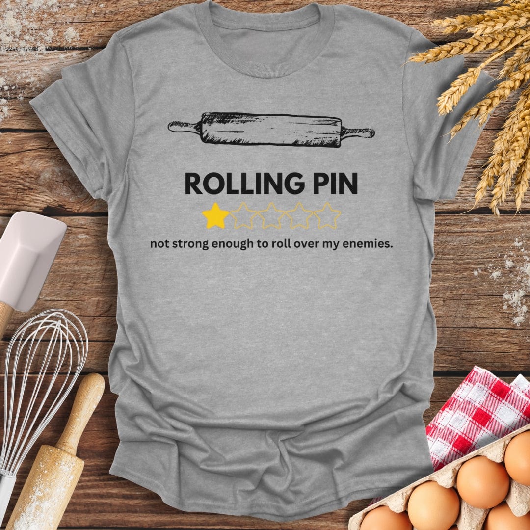Rolling Pin: 1 Star Review T-Shirt Sport Grey / S Baking Threads