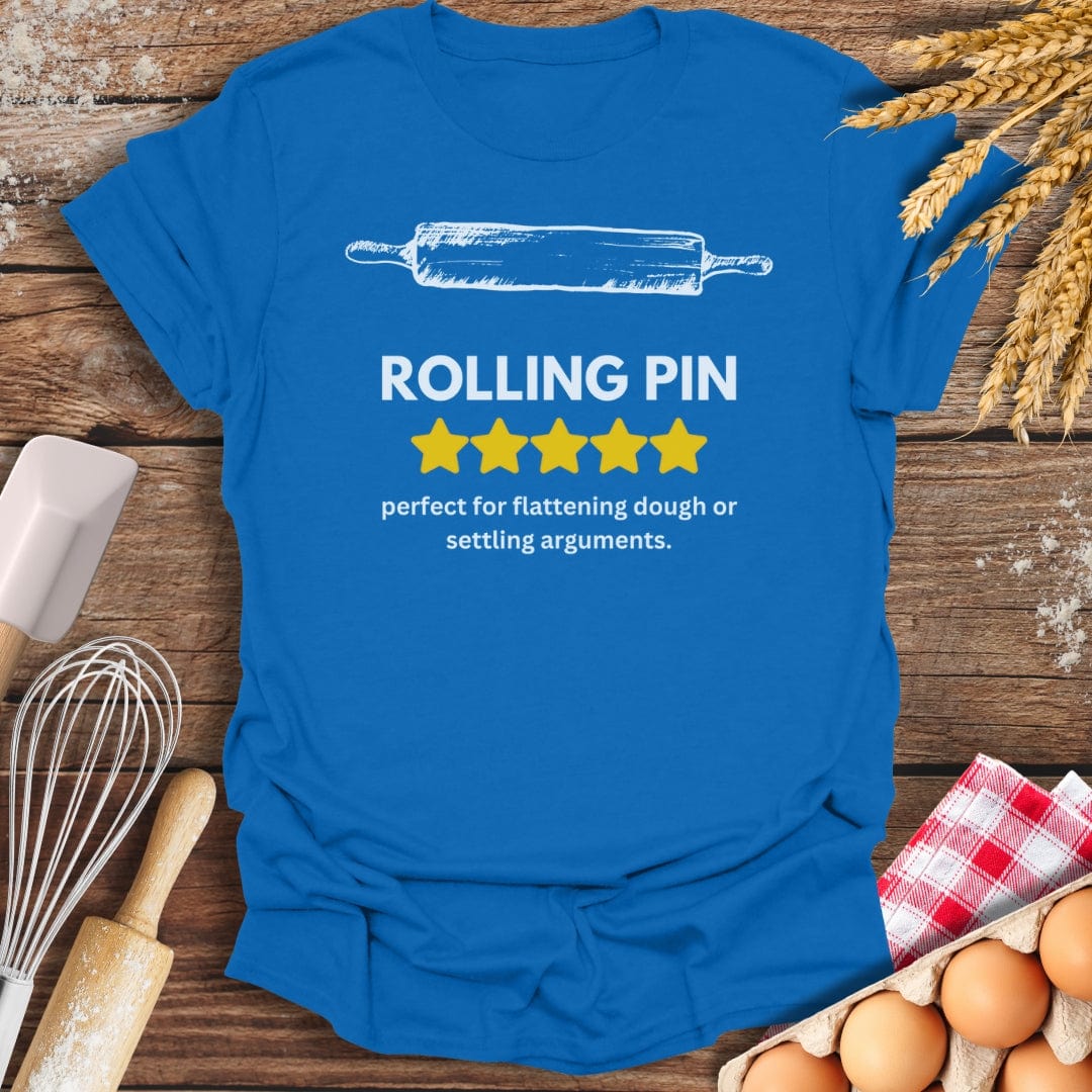 Rolling Pin: 5 Star Review T-Shirt Royal / S Baking Threads