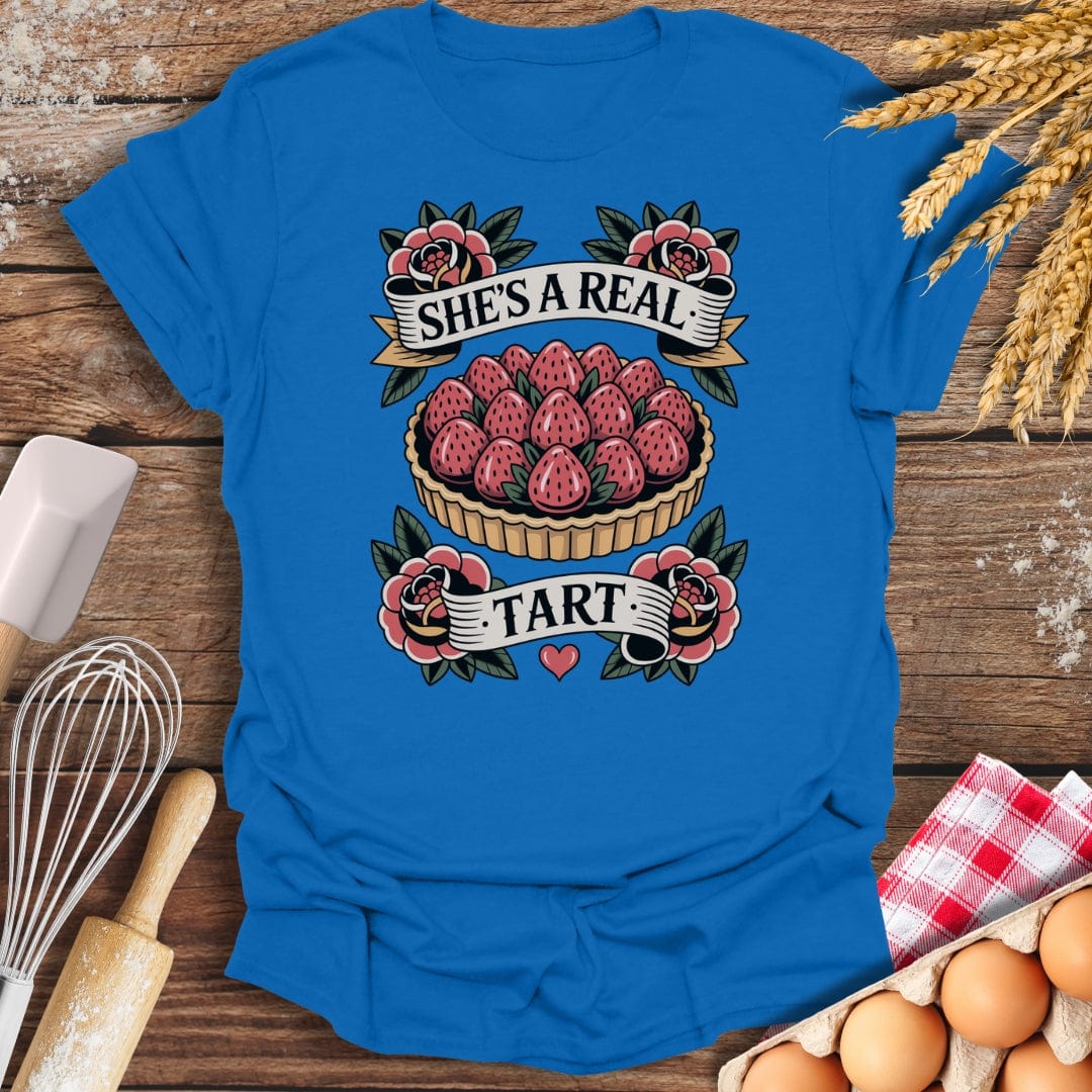 She's A Real Tart T-Shirt Royal / S Baking Threads