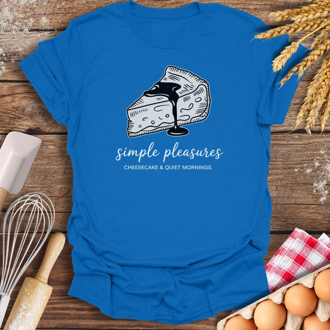 Simple Cheesecake T-Shirt Royal / S Baking Threads