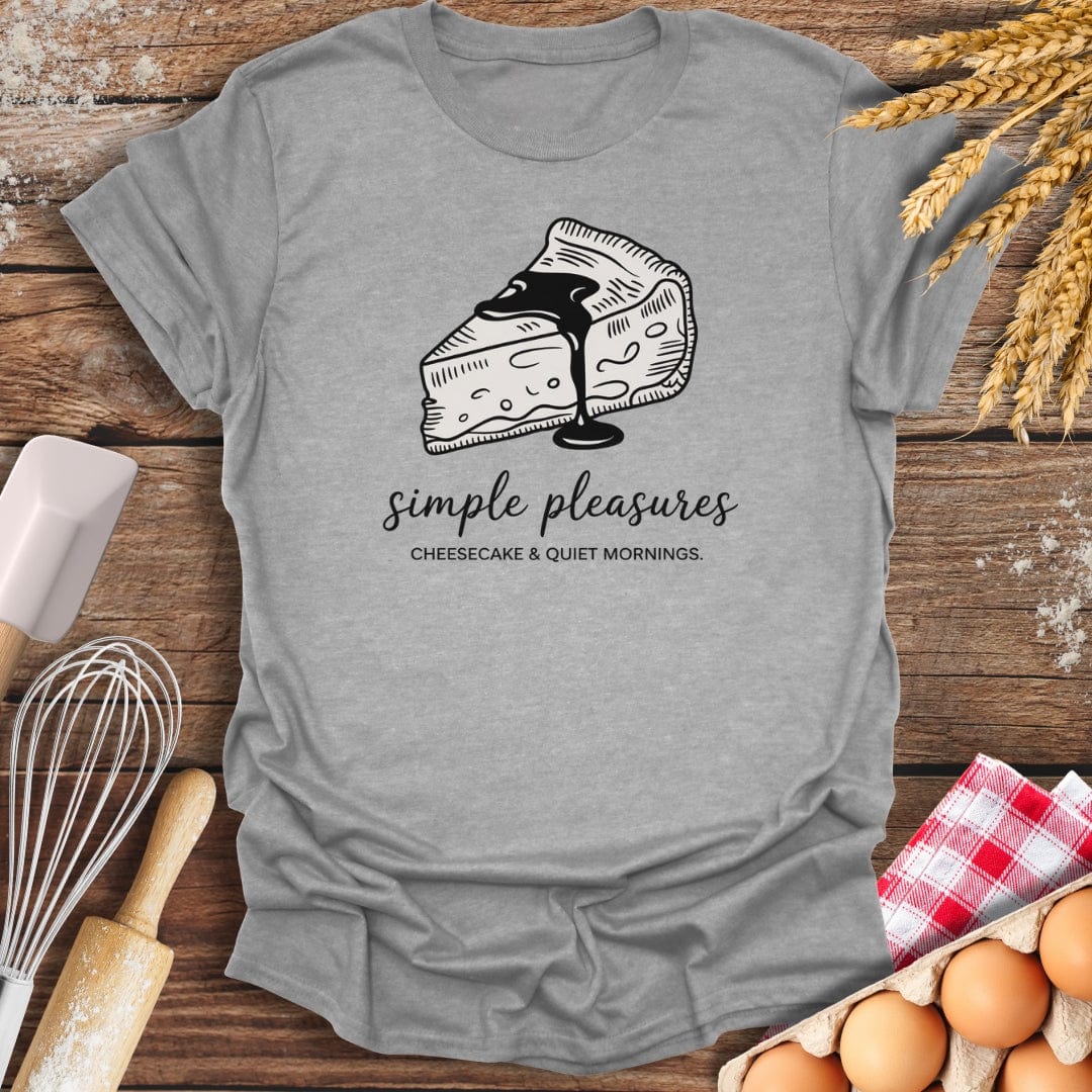 Simple Cheesecake T-Shirt Sport Grey / S Baking Threads