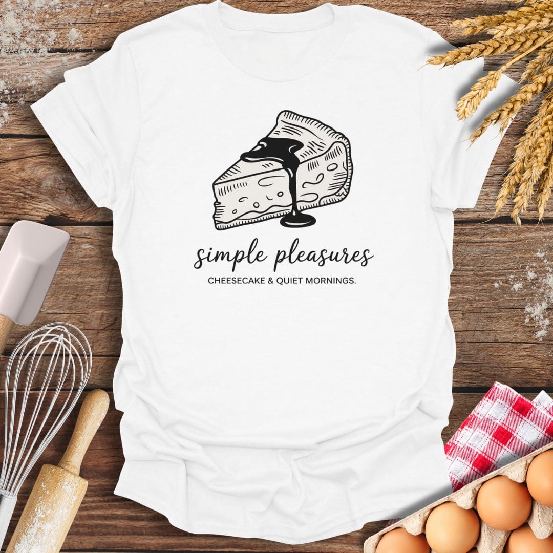 Simple Cheesecake T-Shirt White / S Baking Threads