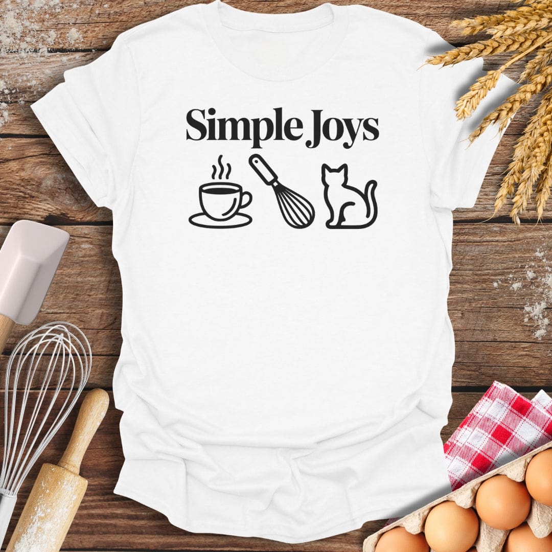 Simple Joys Cat T-Shirt White / S Baking Threads