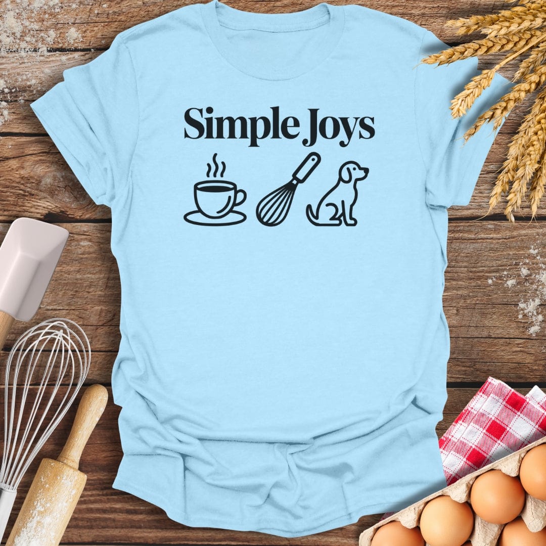 Simple Joys Dog T-Shirt Light Blue / S Baking Threads