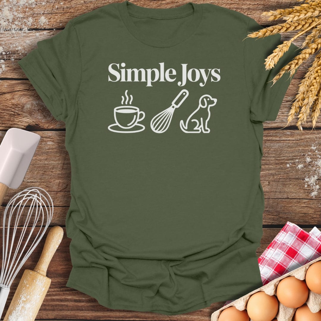 Simple Joys Dog T-Shirt Military Green / S Baking Threads