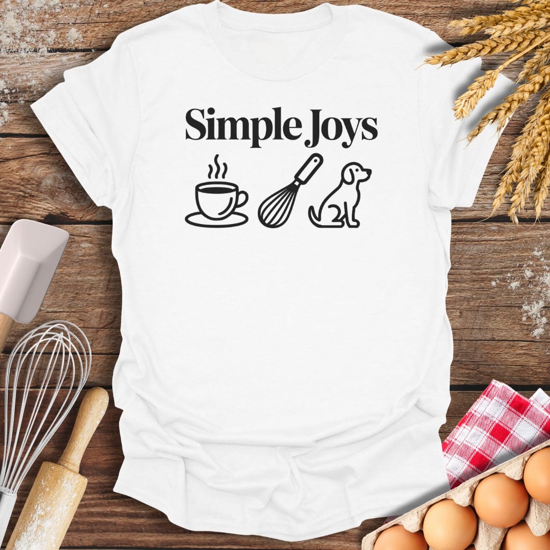 Simple Joys Dog T-Shirt White / S Baking Threads