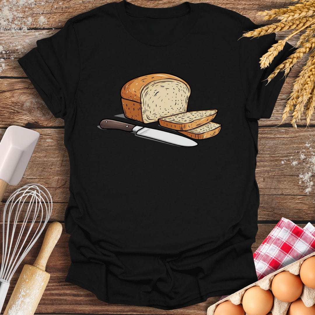 Slice of Bread T-Shirt Black / S Baking Threads