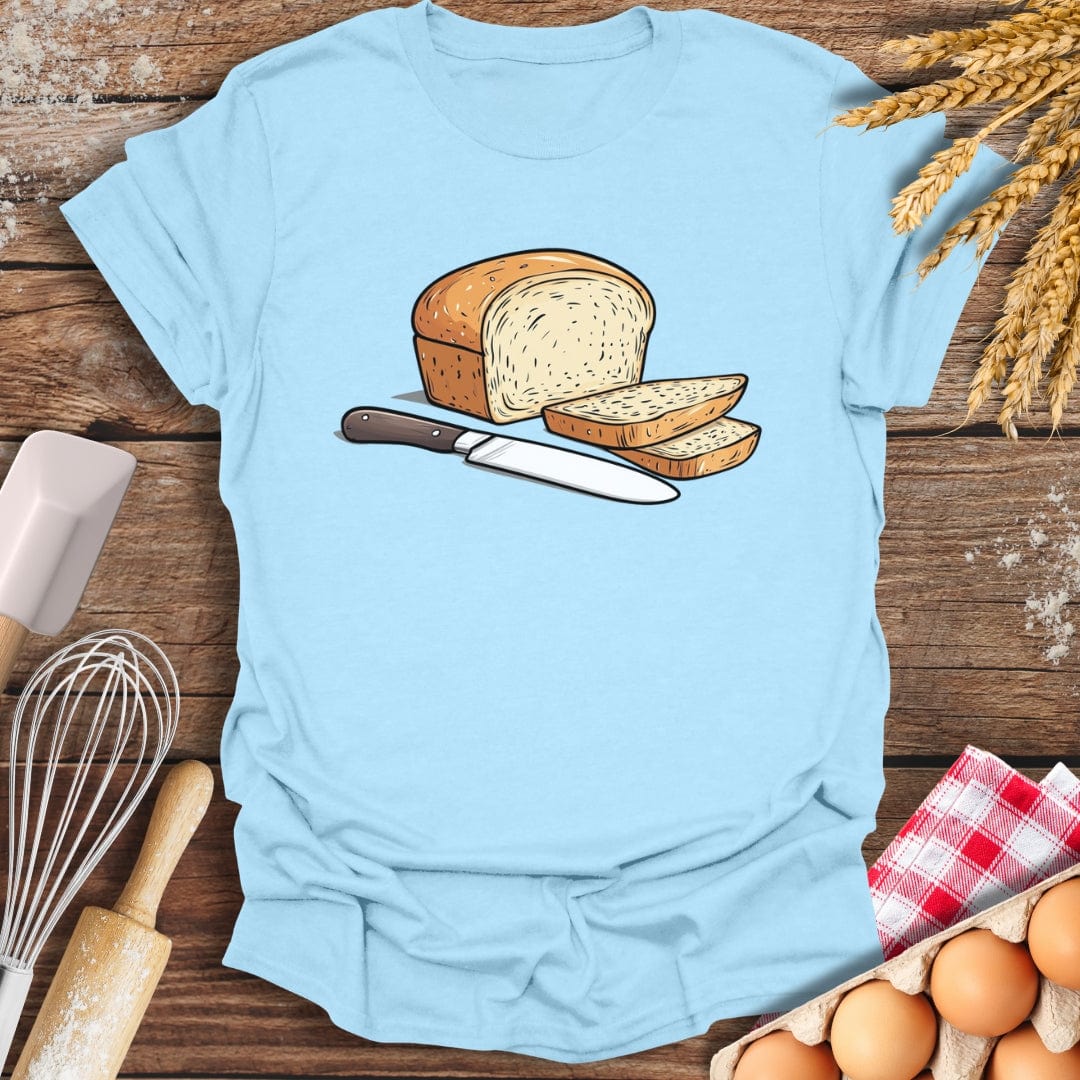 Slice of Bread T-Shirt Light Blue / S Baking Threads