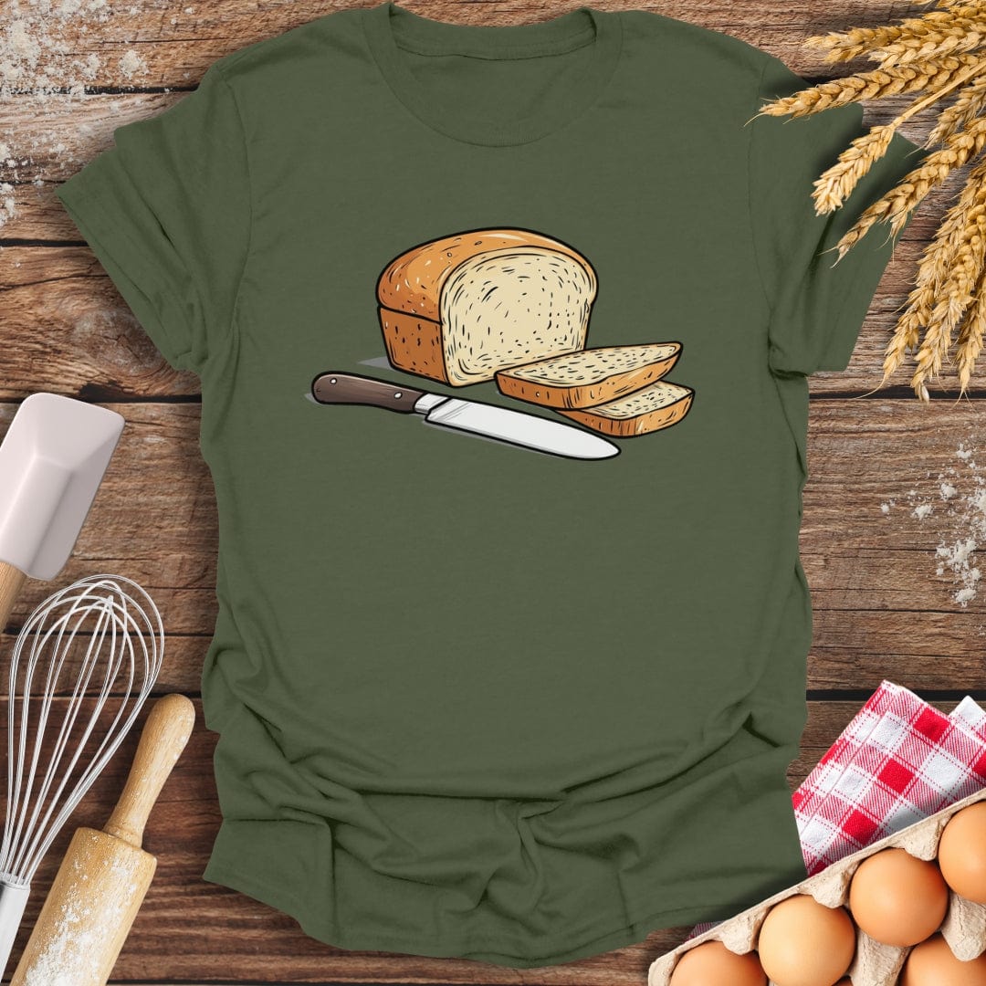 Slice of Bread T-Shirt Military Green / S Baking Threads