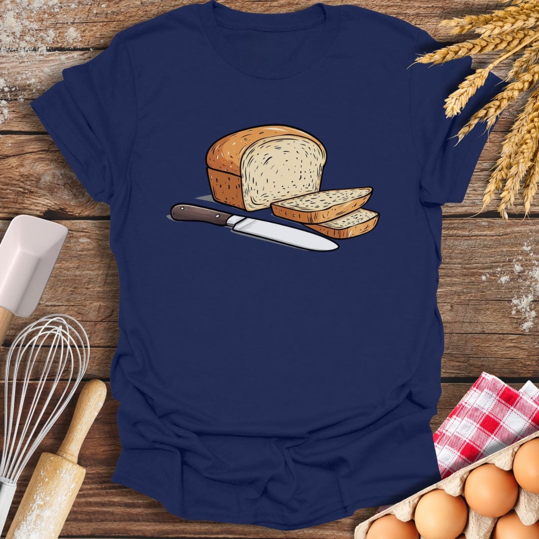 Slice of Bread T-Shirt Navy / S Baking Threads