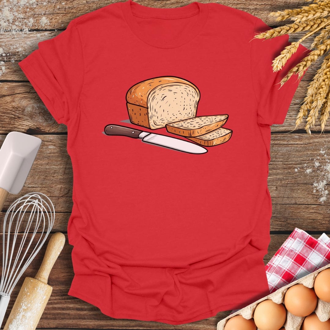 Slice of Bread T-Shirt Red / S Baking Threads