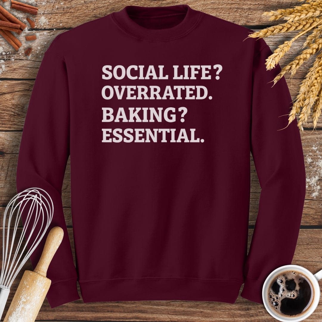 Social Life? Sweatshirt Baking Threads
